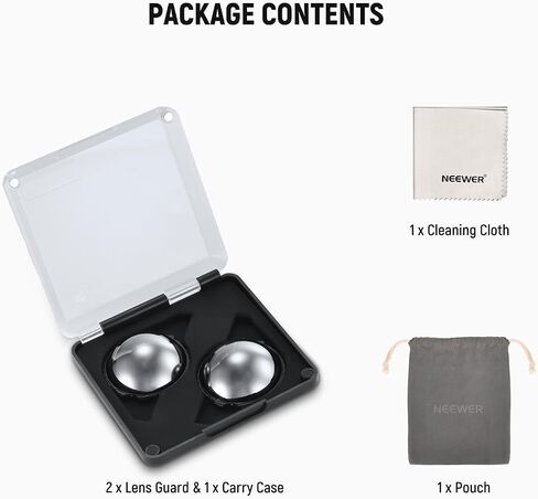 NEEWER ND Filters Compatible with Insta360 X5, ND16 Lens Filter Set, 4 Stops Light Reduction Screw On Auto Detect Multicoated Optical Glass Neutral Density, Action Camera Accessories, 2 Pack in Saudi Arabia