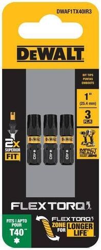 1IN TORX T40 IMPACT READY 3PK in Saudi Arabia
