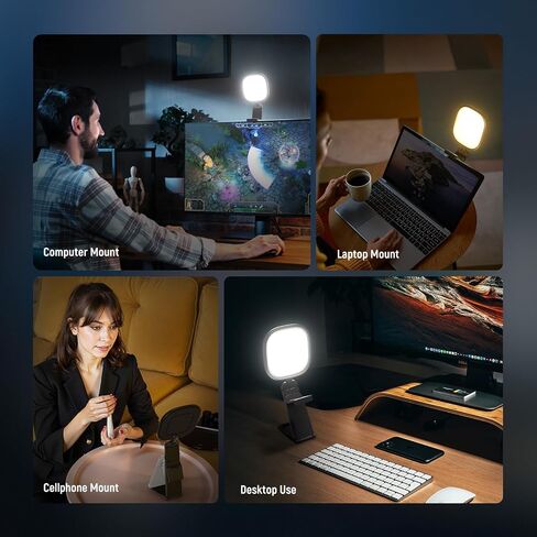 NEEWER Basics 5" 10W LED Streaming Light, Bi Color Edge Lit Clip on Full Screen USB Desk Lamp Lighting CRI95 for Monitor Laptop Computer Webcam Video Conference Zoom Call Recording, NL10 in Saudi Arabia