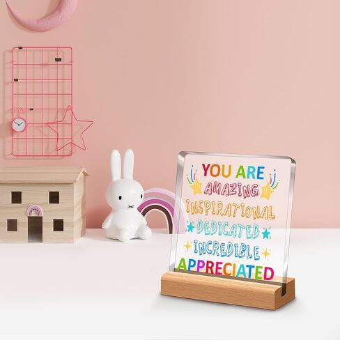Nursery Room Table Sign,You Are Proof There Is Good In This World Motivational Sign Acrylic Plaque With Wooden Stand Sign for Home Nursery Classroom Kids Room Desk Tabletop Shelf Decor A420 in Saudi Arabia