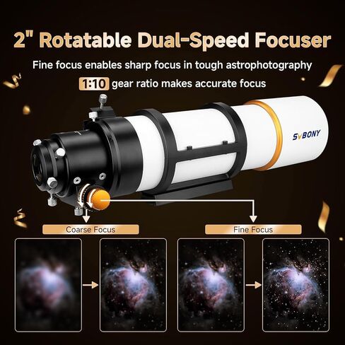 SVBONY SV48P Telescope, 90mm Aperture F5.5 Refractor OTA&1.25 inches Planetary Filter in Saudi Arabia