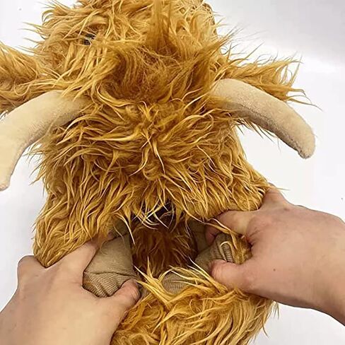 Highland Cow Slippers for Women, Hyland Cattle Slippers Fluffy Scottish Soft Warm Animal House Plush Slippers for Cow Lover Christmas Birthday Gift - Fuzzy Cartoon Design in Saudi Arabia