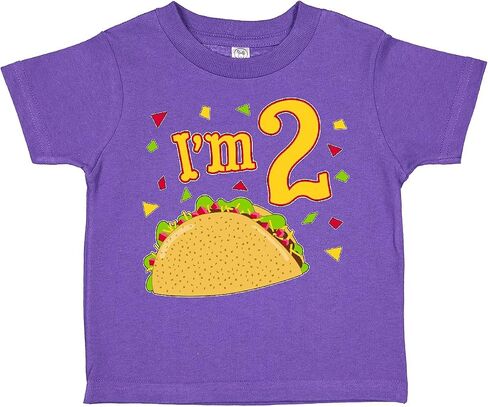 تي شيرت Inktastic I'm Two- Taco لحفلات عيد الميلاد للأطفال الصغار in Saudi Arabia