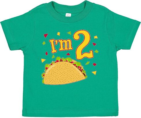 تي شيرت Inktastic I'm Two- Taco لحفلات عيد الميلاد للأطفال الصغار in Saudi Arabia