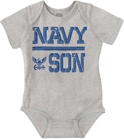بريسكو براندز US Navy Son Military Anchor Logo Baby Bodysuit Jumper Boys in Saudi Arabia