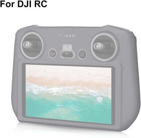 لـ DJI Mini 3 Pro/DJI RC مع حافظة حماية من السيليكون للشاشة (أسود) in Saudi Arabia