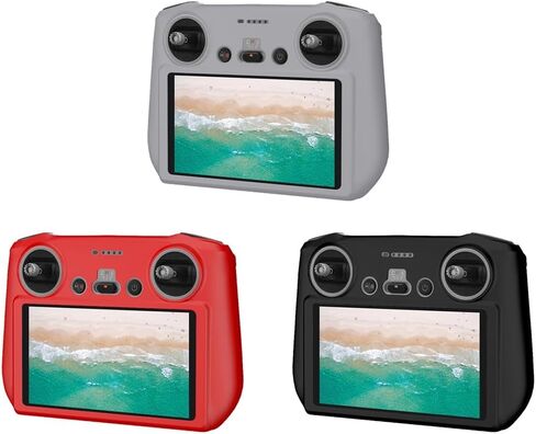 لـ DJI Mini 3 Pro/DJI RC مع حافظة حماية من السيليكون للشاشة (أسود) in Saudi Arabia