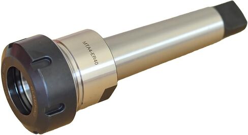 High Precision MT4 ER40 Collet Chuck | Morse Taper MT4 Tool Holder | MTA4-ER40UM Flat Tail Shank for CNC Lathe & Milling Machine in Saudi Arabia