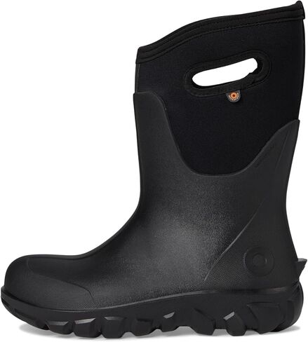BOGS Women's Classic Seamless Mid Rain Boot, Black, 6 in Saudi Arabia