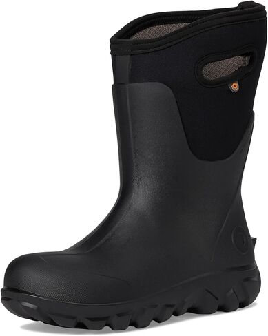 BOGS Women's Classic Seamless Mid Rain Boot, Black, 6 in Saudi Arabia