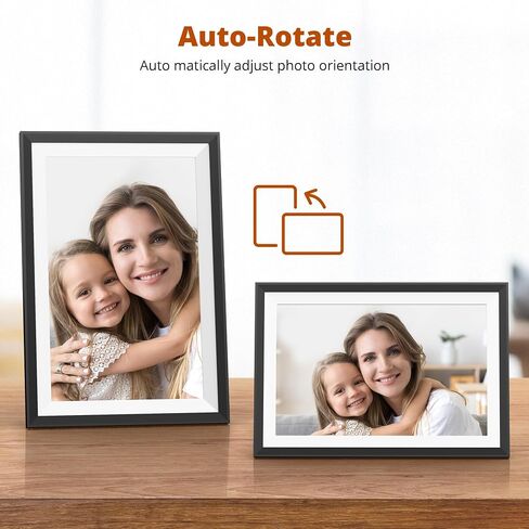 Dragon Touch 10.1'' WiFi Digital Picture Frame with Dual Swappable Snap Frames – 1280×800 HD IPS Touch Screen, Auto-Rotate, Instantly Share Photos/Videos via Free App, Gift for Birthday, Wedding, Mom in Saudi Arabia