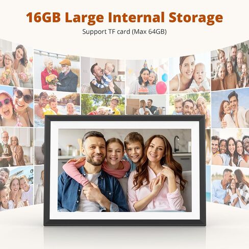 Dragon Touch 10.1'' WiFi Digital Picture Frame with Dual Swappable Snap Frames – 1280×800 HD IPS Touch Screen, Auto-Rotate, Instantly Share Photos/Videos via Free App, Gift for Birthday, Wedding, Mom in Saudi Arabia