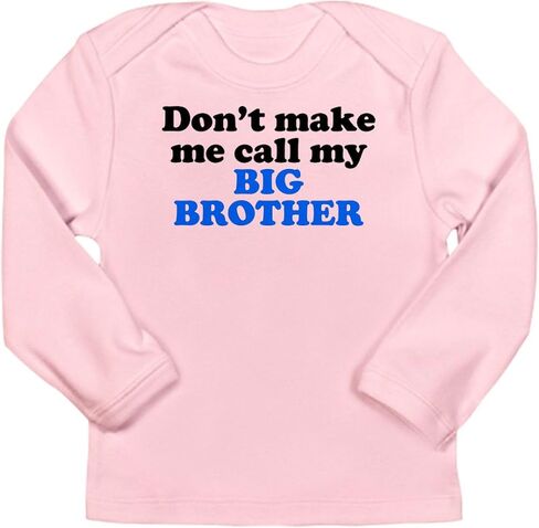 تي شيرت CafePress Don't Make Me Call My Big Brother بأكمام طويلة تي شيرت لطيف للأطفال الرضع بأكمام طويلة in Saudi Arabia