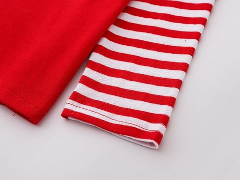 قمصان للأولاد والبنات لعيد الميلاد للأطفال الصغار في عيد الميلاد المجيد على شكل قصب حلوى مضحكة للعطلات ملابس للأطفال من سن 2 إلى 7 سنوات in Kuwait