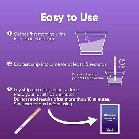 شرائط اختبار PdG للنساء - اختبارات البول PDG لتأكيد الإباضة، سهولة اكتشاف مستقلبات البروجسترون في المنزل (عدد 6/12) (6 عدد) in Kuwait
