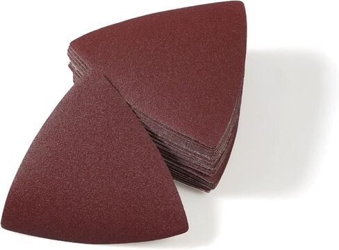 30 Pcs Triangular Hook and Loop Sandpaper 180 Grit 3-1/8 Inches 80mm No Hole Multitool Sandpaper and Triangle Abrasive Multitool Sanding Pads in Saudi Arabia
