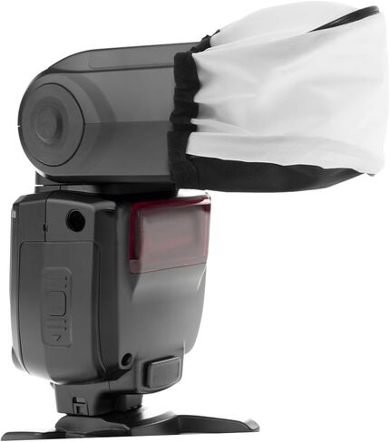 Gadpiparty Universal Soft Cloth Flash Diffuser Cover for Photography Light Modifier Reflector for Strobe Flash Elastic Strap Compatible Camera Brands in Saudi Arabia