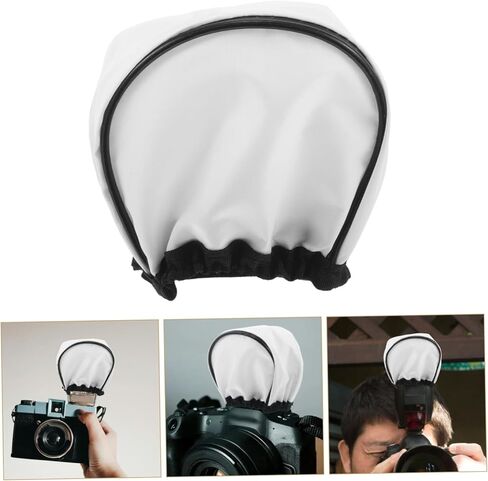 Gadpiparty Universal Soft Cloth Flash Diffuser Cover for Photography Light Modifier Reflector for Strobe Flash Elastic Strap Compatible Camera Brands in Saudi Arabia