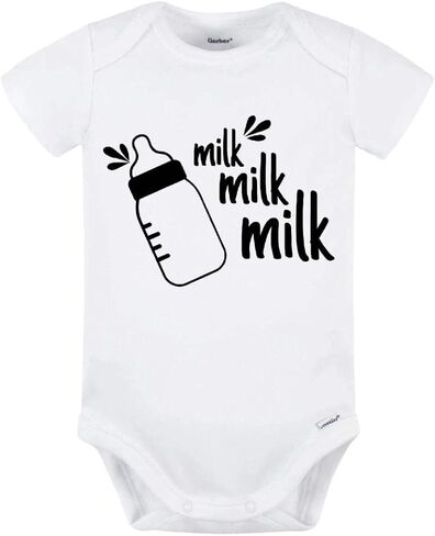 Milk Milk Milk Baby Bodysuit Onesie in Saudi Arabia