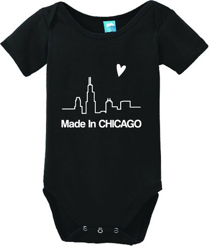 Made in Chicago Printed Baby Romper in Saudi Arabia