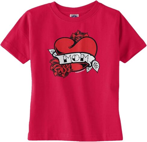 Threadrock Baby Boys' Mom Heart Tattoo Infant T-Shirt in Saudi Arabia