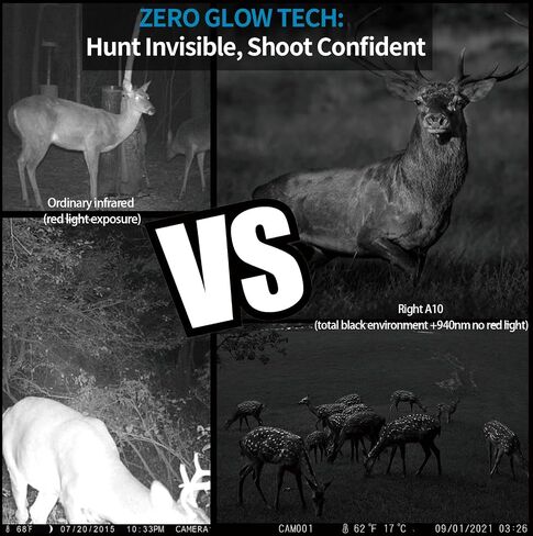 Hunting & Trail Dual Camera Solar Powered LTE 4G Cellular Game Cameras with Night Vision Motion Activated Waterproof & Sends Picture to Cell Phone with App Deer Cam 0.2s Trigger 940nm IR Led No Glow in Saudi Arabia