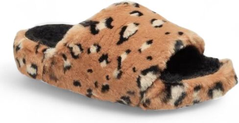 Crocs Unisex Adult Classic Leopard Fur Slide in Saudi Arabia