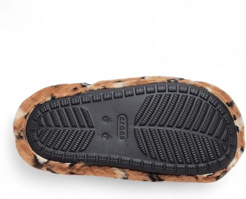 Crocs Unisex Adult Classic Leopard Fur Slide in Saudi Arabia