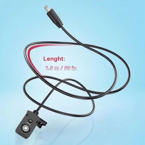 RC-301 Camera Remote Shutter Release Cable for SNY A7, A9, A6000/A6100/A6300/A6400/A6500/A6600Series Cameras, Black, Compatible with Multi Socket Interface in Saudi Arabia