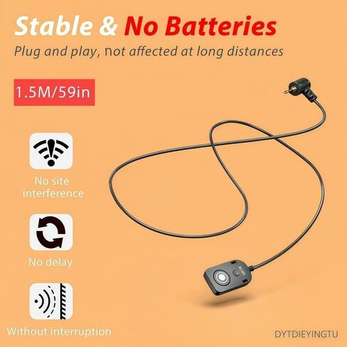 لكابل Panaso RC301-L1 عن بعد للكاميرا الصغيرة مصراع الإصدار التحكم عن بعد 59 "كابل ممتد عن بعد زر سلكي GH3 GH4 GH5 GH6 S5 S5II G85 G9 GXL S1R -114(RC301-L1 GH 59in/1.5m) in Saudi Arabia