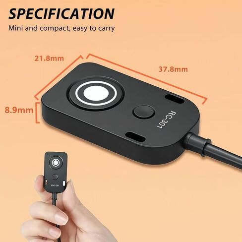 لكابل Panaso RC301-L1 عن بعد للكاميرا الصغيرة مصراع الإصدار التحكم عن بعد 59 "كابل ممتد عن بعد زر سلكي GH3 GH4 GH5 GH6 S5 S5II G85 G9 GXL S1R -114(RC301-L1 GH 59in/1.5m) in Saudi Arabia