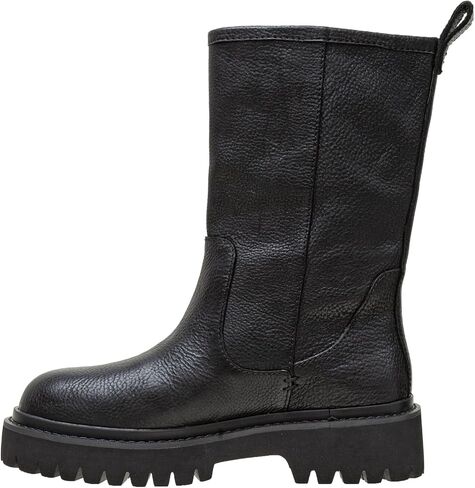 Linea Paolo - THATCHER - Womens Lug Sole Leather Moto Boots in Saudi Arabia