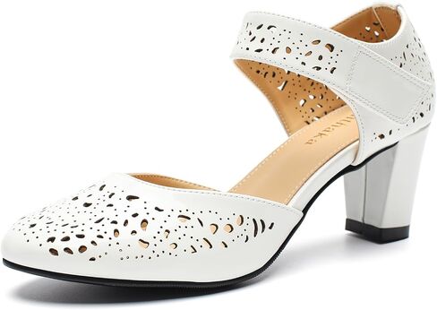 حذاء نسائي عتيق من Mary Janes بكعب عريض مريح بكعب منخفض أكسفورد بمقدمة مغلقة حذاء عمل أنيق للمكتب in Kuwait