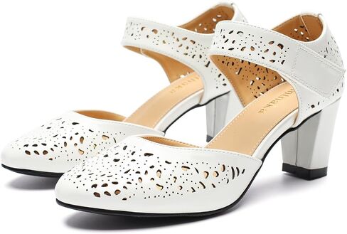 حذاء نسائي عتيق من Mary Janes بكعب عريض مريح بكعب منخفض أكسفورد بمقدمة مغلقة حذاء عمل أنيق للمكتب in Kuwait