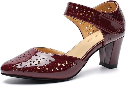 حذاء نسائي عتيق من Mary Janes بكعب عريض مريح بكعب منخفض أكسفورد بمقدمة مغلقة حذاء عمل أنيق للمكتب in Kuwait