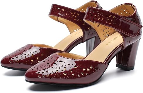 حذاء نسائي عتيق من Mary Janes بكعب عريض مريح بكعب منخفض أكسفورد بمقدمة مغلقة حذاء عمل أنيق للمكتب in Kuwait