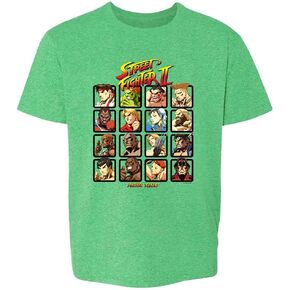 Pop Threads Street Fighter 2 Player Select Video Gamer 90s Baby Toddler Kids Girl Boy T-Shirt in Kuwait