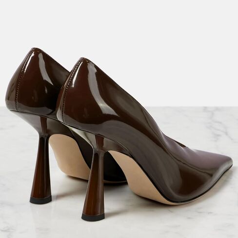 Women's Sexy Pointed Closed Toe Stiletto Heels Chic V Shaped Silhouette Slip On Pumps Prom Party Dressy High Heel Shoes for Women in Saudi Arabia
