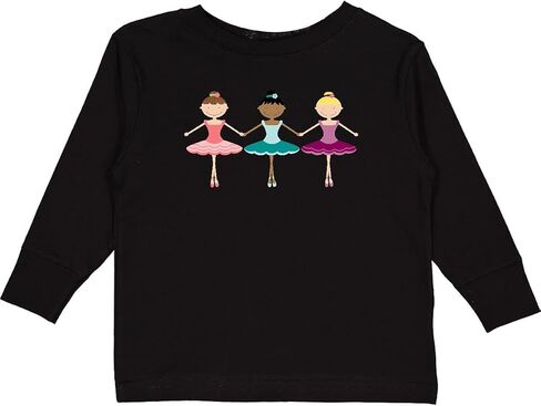 inktastic Little Ballerina Trio Toddler Long Sleeve T-Shirt in Kuwait