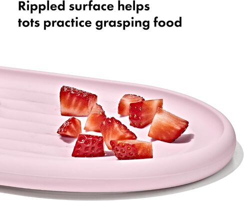 OXO Tot Textured Suction Plate & Spoons Set – 3-Piece – Dusk in Saudi Arabia