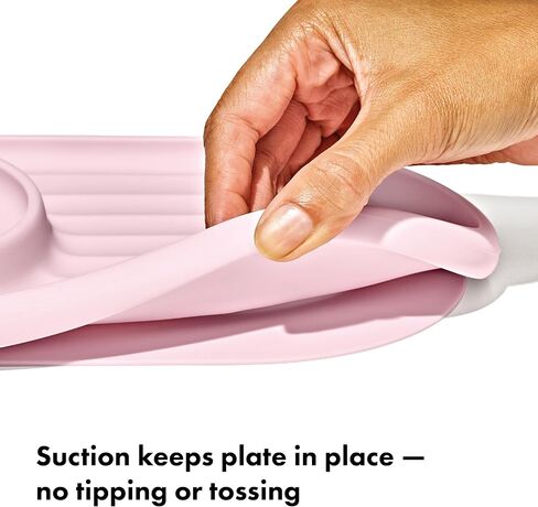 OXO Tot Textured Suction Plate & Spoons Set – 3-Piece – Dusk in Saudi Arabia