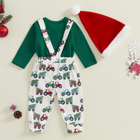 My First New Years Baby Boy Outfit 1st New Year Romper Long Pants and Hat Happy New Year Outfit 3Pcs Cute Clothes in Saudi Arabia