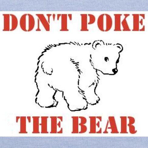 CafePress Don't Poke The Bear Toddler T Shirt Cute Toddler Graphic Tee, 100% Cotton in Saudi Arabia