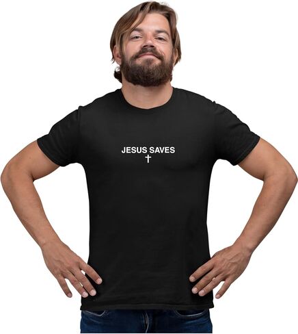 تي شيرت Go All Out Jesus Saves للرجال والنساء والشباب in Saudi Arabia