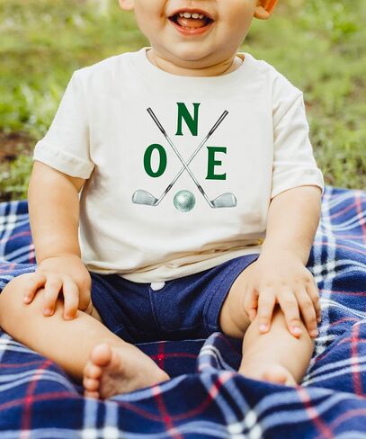 تي شيرت Olive Loves Apple Two Golf Sticks لعيد الميلاد الثاني بطابع الجولف للأطفال لحفلات أعياد الميلاد in Saudi Arabia