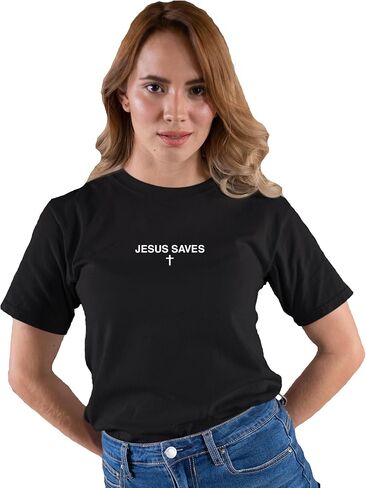 تي شيرت Go All Out Jesus Saves للرجال والنساء والشباب in Saudi Arabia