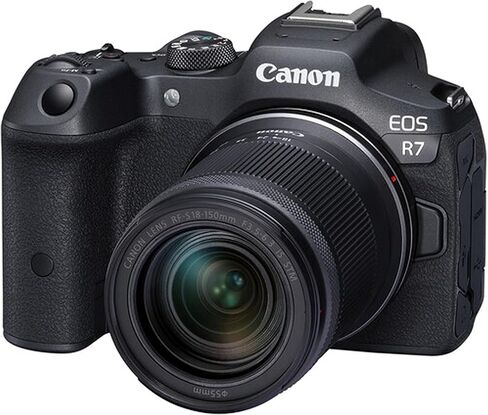 Canon EOS R7 Mirrorless Digital Camera with RF-S 18-150mm f/3.5-6.3 is STM Lens + 128GB Memory + Case + Tripod + Filters (38pc Bundle) (Renewed) in Saudi Arabia
