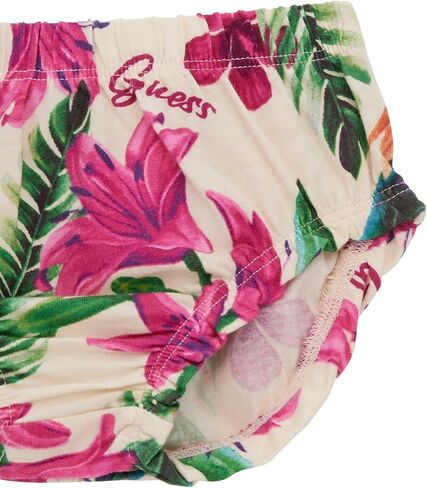 GUESS baby-girls Eco Short Sleeve Stretch Jersey Dress and Diaper Cover in Saudi Arabia