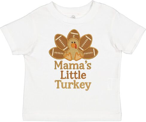 inktastic Mama's Little Turkey Thanksgiving Baby Outfit Toddler T-Shirt in Saudi Arabia