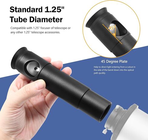 Astromania 2" to 1.25" Telescope Eyepiece Adapter - Bundle with - 1.25Inch Metal Collimating Cheshire Eyepiece Without Laser in Saudi Arabia
